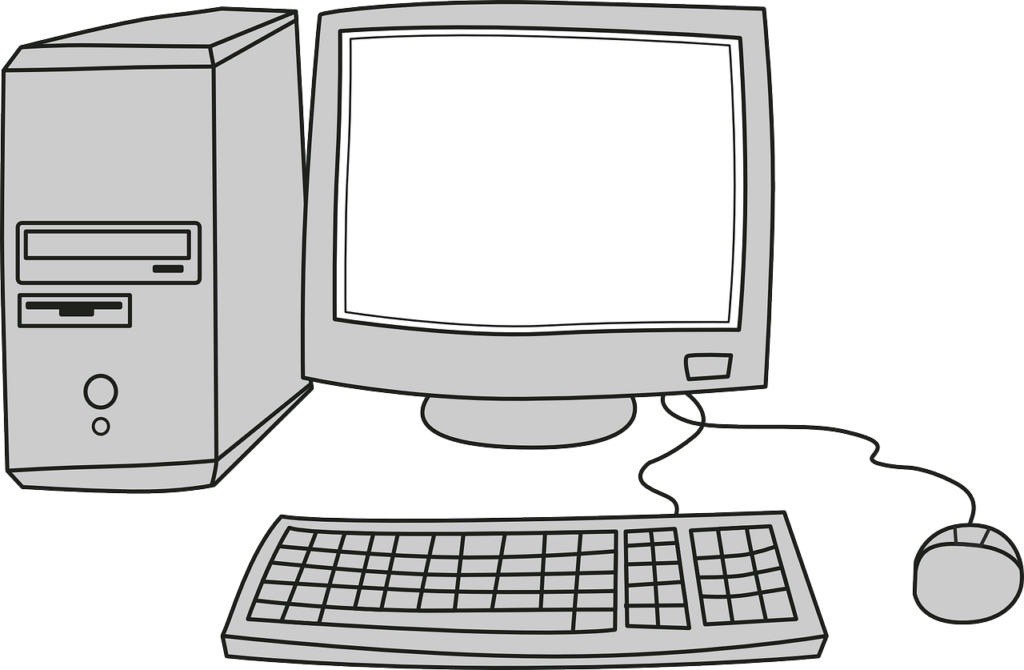 Dator utan Internet symboliserat av gammal tjockskärm